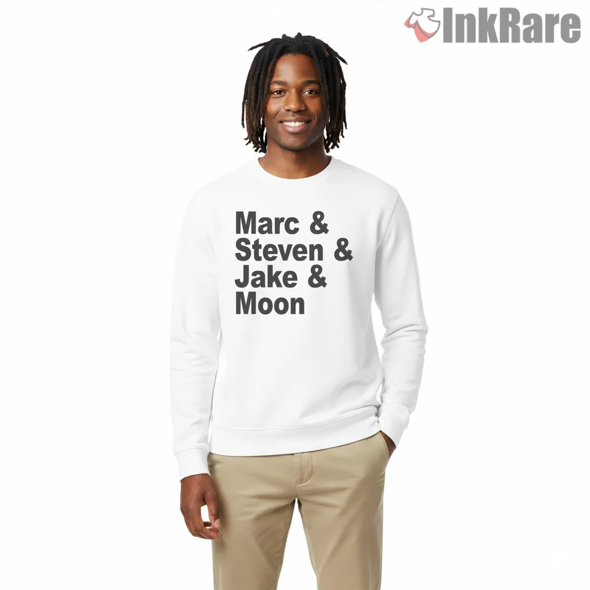 Moon Knight Marc Steven Jake Names Typography Shirt on graphic shirt for men graphic tee