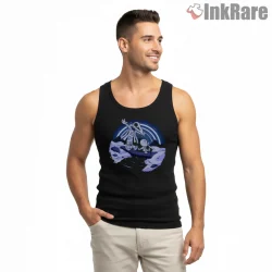 Moon Knight Steven And Khonshu Cosmic Bond Shirt on black tank top for men graphic tee