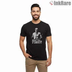 Moon Knight What The Fish Funny Dark Meme Shirt on black short sleeve shirt for men graphic tee
