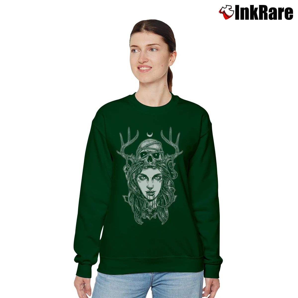 Moon Magic Classic Women’s Relaxed Sweatshirt in forest green – Cozy Casual Women’s Moon Magic Classic Relaxed Sweatshirt in forest green | Soft, Laid-Back Vibe