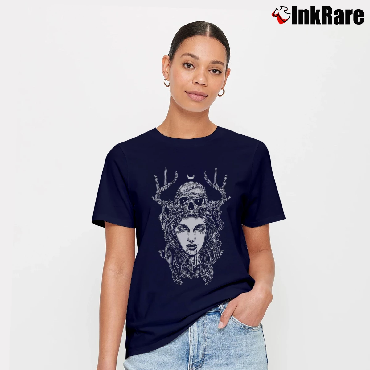 Moon Magic Classic Women’s Signature Tee in navy – Effortless Style Women’s Moon Magic Classic Signature T-Shirt in navy | Soft, Flattering Fit