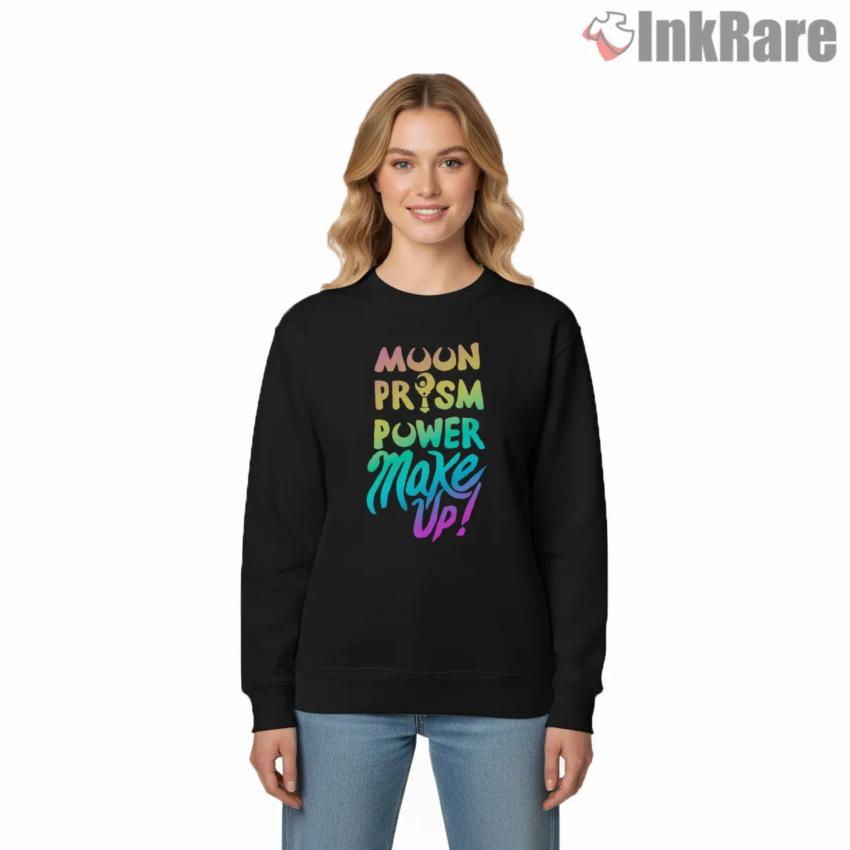 Moon Prism Power Bold Typography Statement Shirt Moon Prism Power Bold Typography Statement Shirt on graphic shirt for women graphic tee