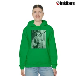 Women’s moondog sandalwood avant garde jazz Cozy Hoodie in irish green | Warm, Structured, Stylish