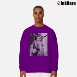 Men’s moondog sandalwood avant garde jazz Long-Sleeve Shirt in purple | Sleek, Lightweight, Year-Round Wear