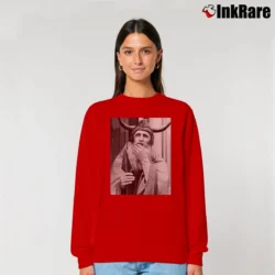 Women’s moondog sandalwood avant garde jazz Relaxed Sweatshirt in red | Soft, Laid-Back Vibe