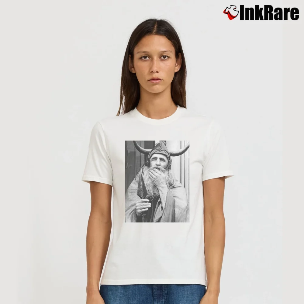 Women’s moondog sandalwood avant garde jazz Signature T-Shirt in white | Soft, Flattering Fit