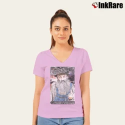 Women’s Moonshine Popcorn Sutton V-Neck Tee in light pink | Chic Neckline, Soft Texture