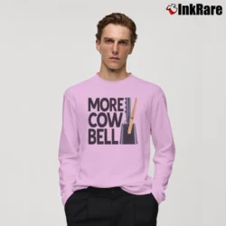 Men’s more cowbell snl funny sketch comedy Long-Sleeve Shirt in light pink | Sleek, Lightweight, Year-Round Wear