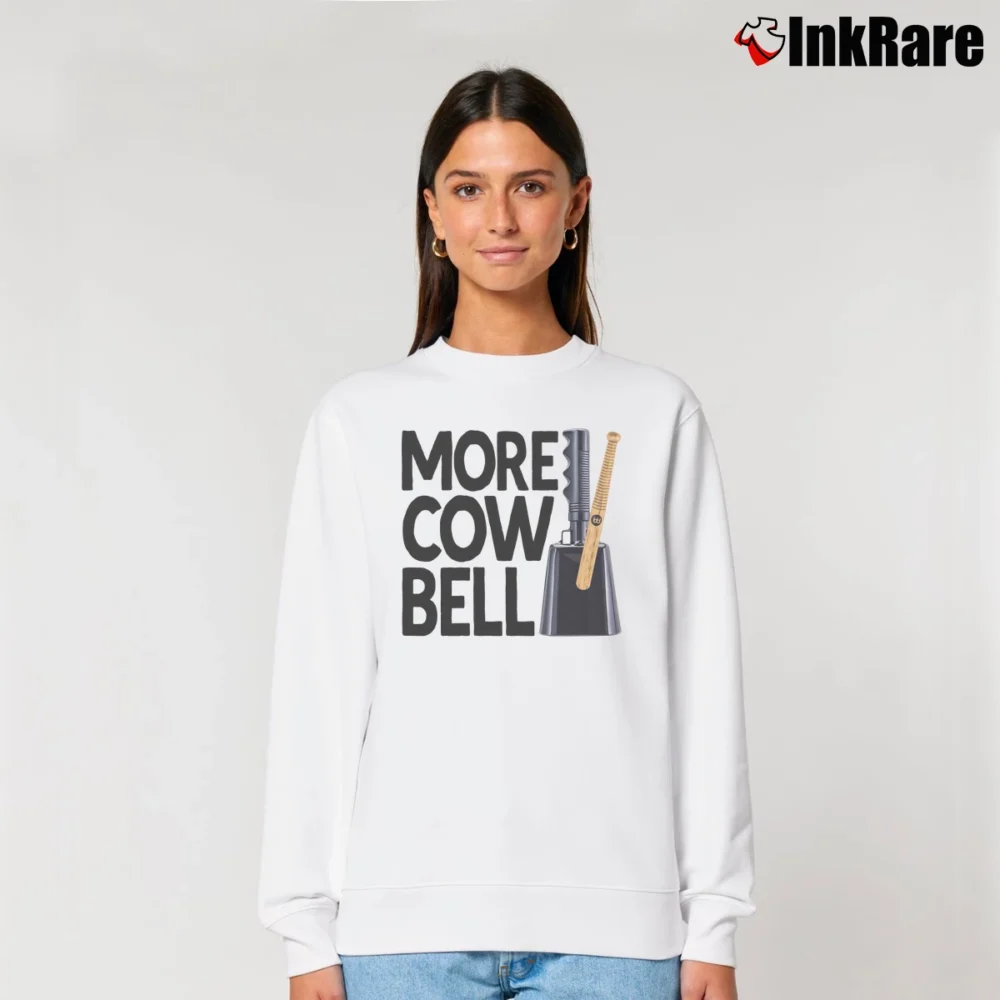 Women’s more cowbell snl funny sketch comedy Relaxed Sweatshirt in white | Soft, Laid-Back Vibe