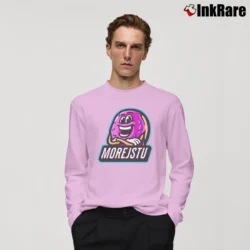 Men’s Morejstu Logo Birthday Gift Long-Sleeve Shirt in light pink | Sleek, Lightweight, Year-Round Wear