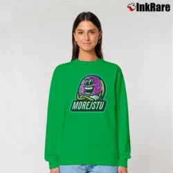 Women’s Morejstu Logo Birthday Gift Relaxed Sweatshirt in irish green | Soft, Laid-Back Vibe