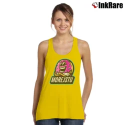 Women’s Morejstu Logo Birthday Gift Tank Top in yellow | Lightweight, Movement-Friendly