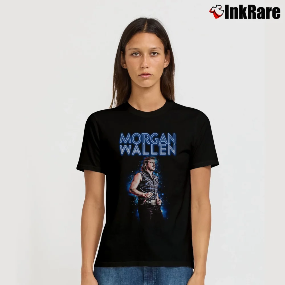 Women’s morgan wallen country singer fan Signature T-Shirt in black | Soft, Flattering Fit