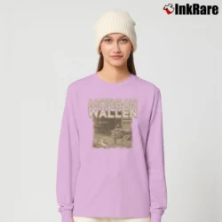 Women’s morgan wallen one thing at a time country album Long-Sleeve Top in light pink | Sleek, Versatile, All-Season