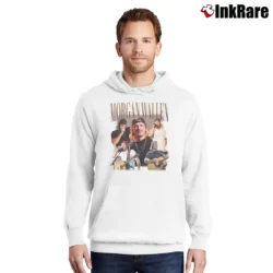 Men’s morgan wallen vintage retro country music Pullover Hoodie in white | Cozy, Durable, Modern Fit