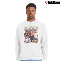Men’s morgan wallen vintage retro country music Crewneck Sweatshirt in white | Cozy Fabric, Clean Style