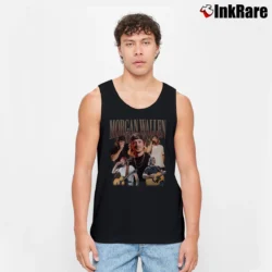 Men’s morgan wallen vintage retro country music Tank Top in black | Breathable, Active-Friendly Design