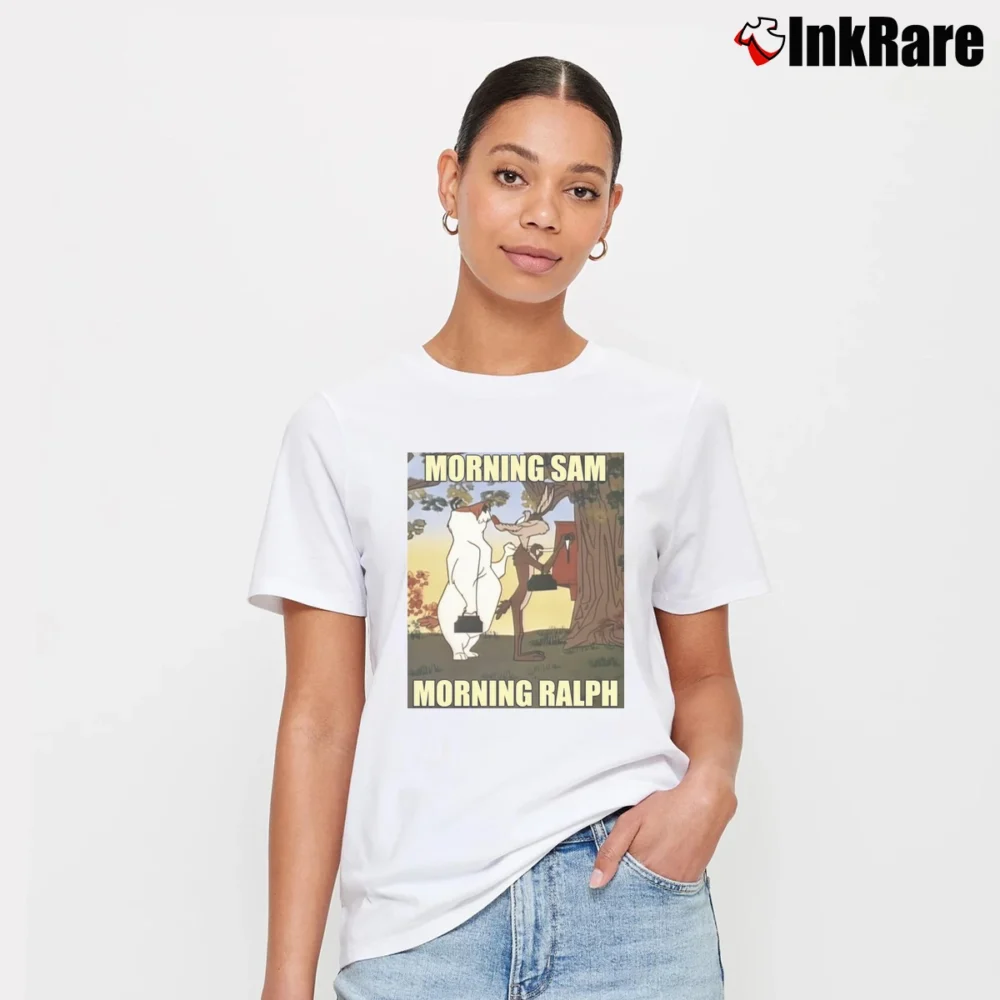 Women’s Morning Sam Ralph Looney Tunes Signature T-Shirt in white | Soft, Flattering Fit