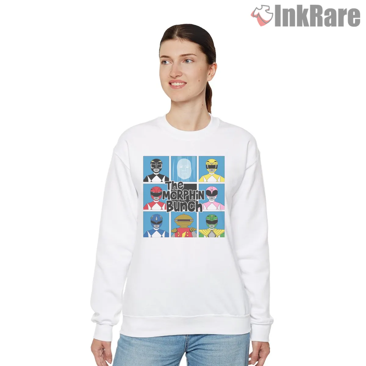 Morphin Bunch Retro Panel Parody Shirt on graphic shirt for women graphic tee