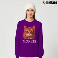 Women’s Morris The Cat Retro 1980s Long-Sleeve Top in purple | Sleek, Versatile, All-Season