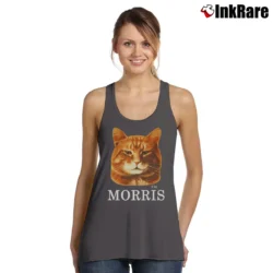 Women’s Morris The Cat Retro 1980s Tank Top in charcoal | Lightweight, Movement-Friendly