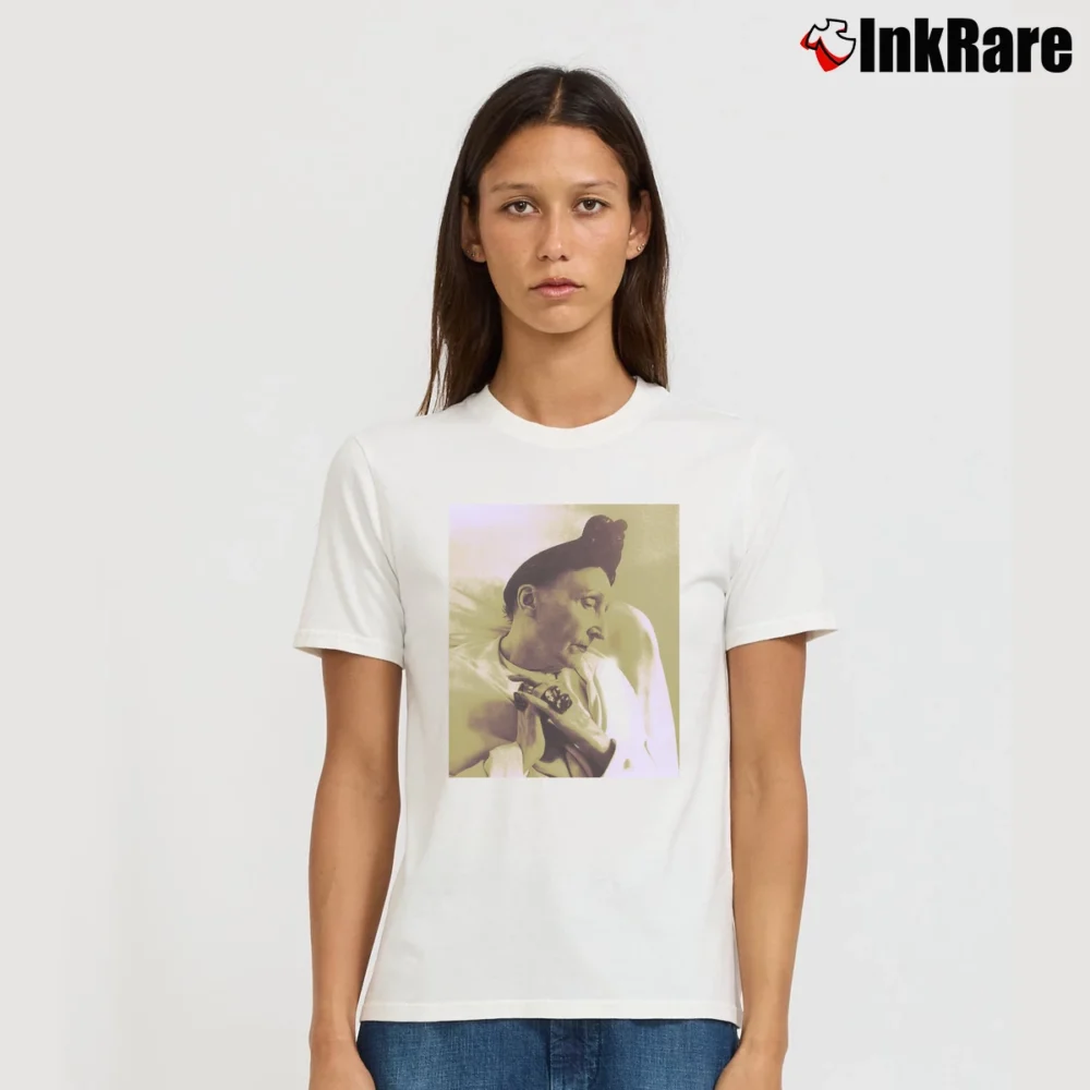 Women’s Morrissey Edith Sitwell Kill Uncle 1991 Band Signature T-Shirt in white | Soft, Flattering Fit