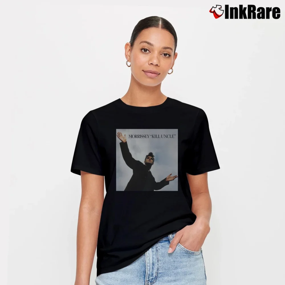 Women’s morrissey kill uncle album 90s alternative music Signature T-Shirt in black | Soft, Flattering Fit