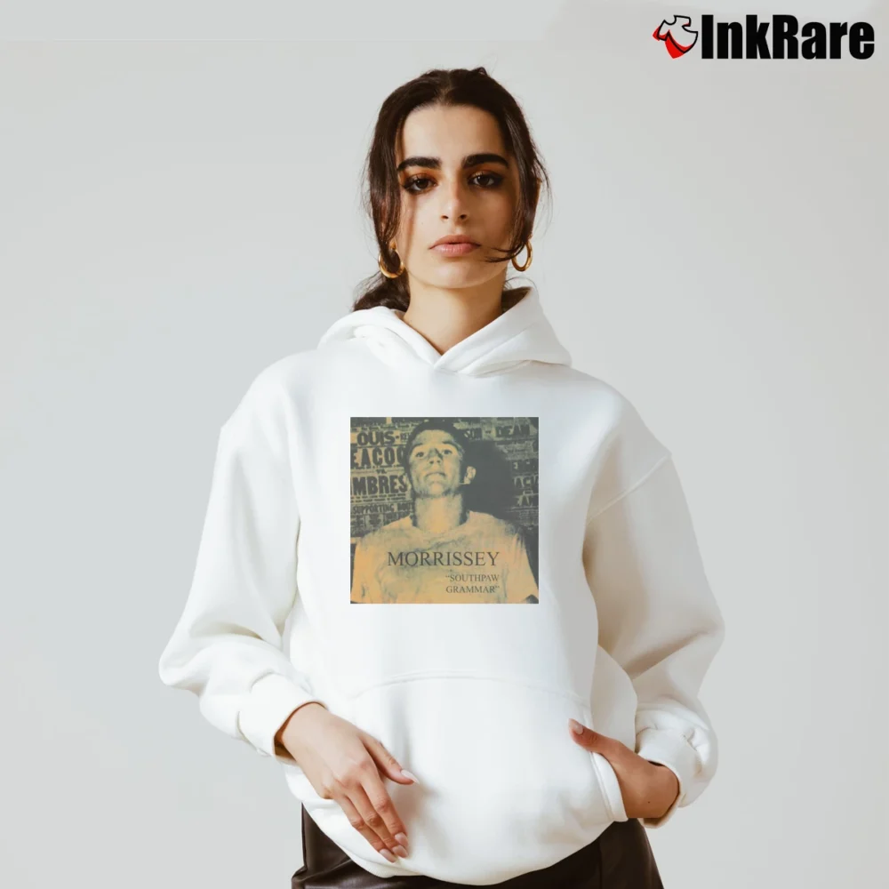 Women’s morrissey southpaw grammar 90s alt rock Cozy Hoodie in white | Warm, Structured, Stylish