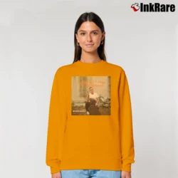 Women’s morrissey world peace is none of your business protest album Relaxed Sweatshirt in orange | Soft, Laid-Back Vibe