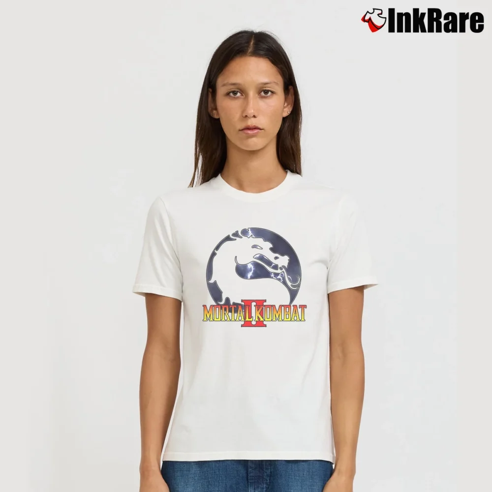 Women’s Mortal Kombat 2 Custom Signature T-Shirt in white | Soft, Flattering Fit