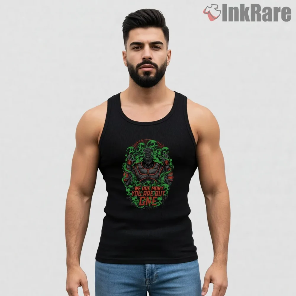 Mortal Kombat Ermac We Are Many Soul Power Shirt on black tank top for men graphic tee