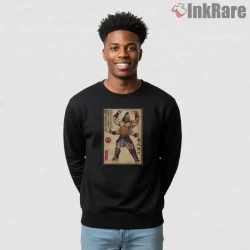 Mortal Kombat Goro Shokan Prince Woodblock Art Shirt on graphic shirt for men graphic tee