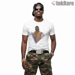 Mortal Kombat Jax Briggs Modern Portrait Fighter Shirt on white short sleeve shirt for men graphic tee