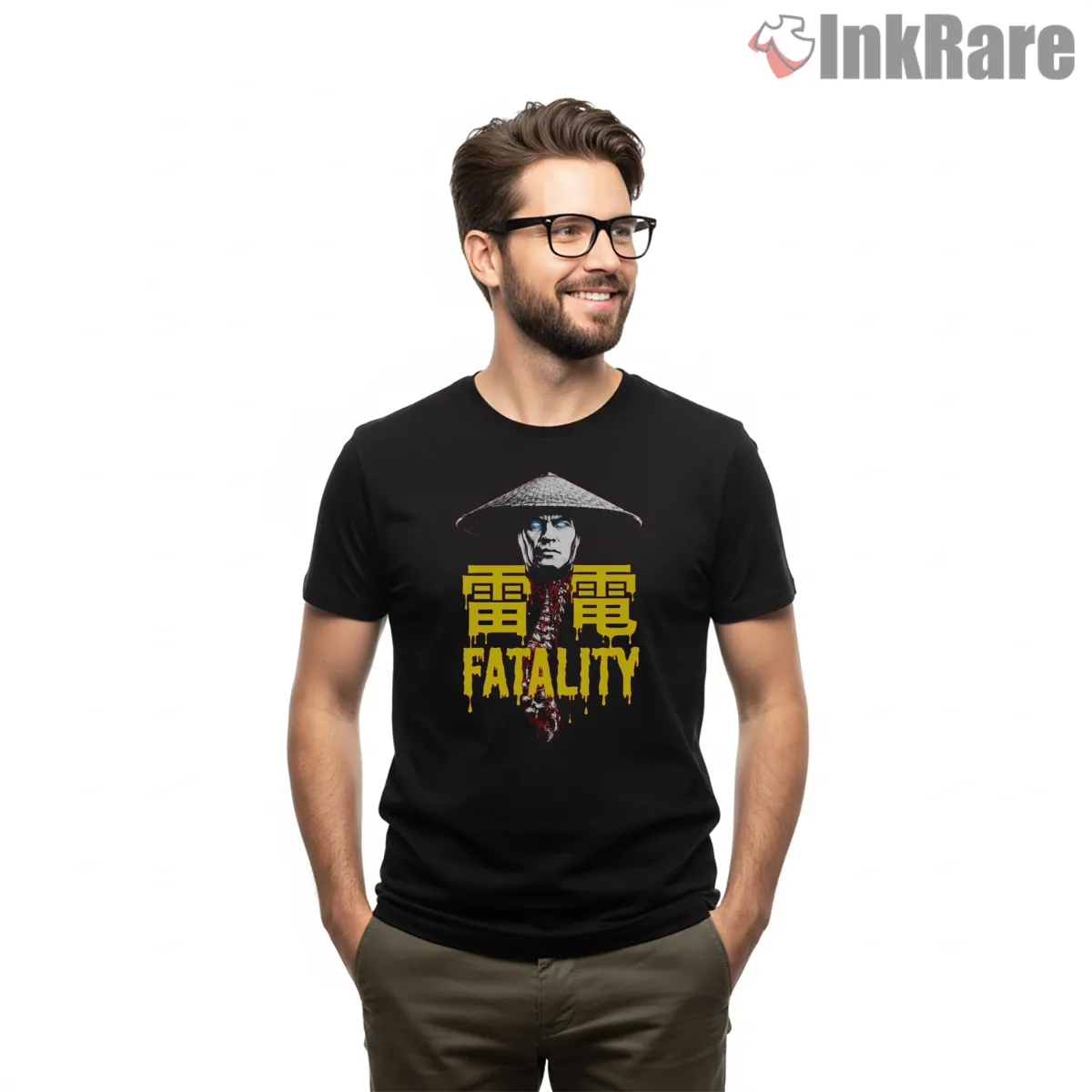 Mortal Kombat Raiden Thunder Fatality Power Short Sleeve Black Mortal Kombat Raiden Thunder Fatality Power Shirt on black short sleeve shirt for men graphic tee