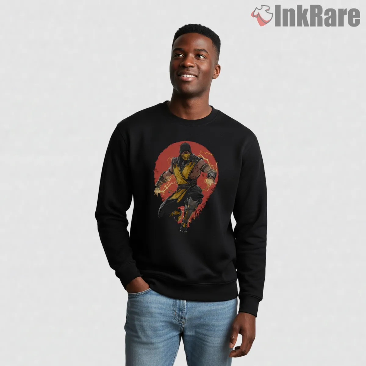 Mortal Kombat Scorpion Fire Aura Warrior Shirt Mortal Kombat Scorpion Fire Aura Warrior Shirt on graphic shirt for men graphic tee