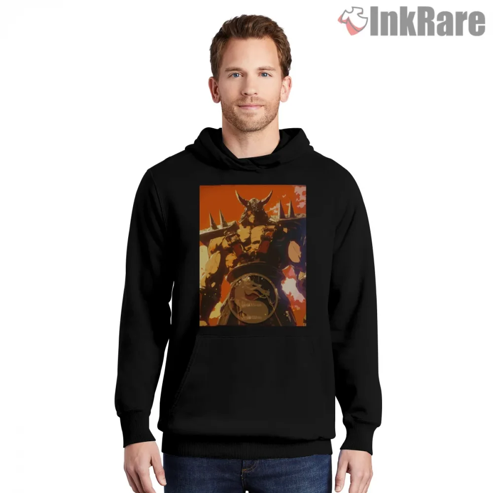 Mortal Kombat Shao Kahn Dominant Emperor War Shirt on black hoodie for men graphic tee