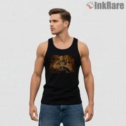 Mortal Kombat Tremor Earth Power Warrior Shirt on black tank top for men graphic tee