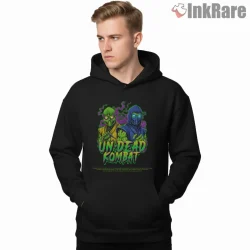 Mortal Kombat Undead Scorpion Vs Sub Zero Horror Shirt on black hoodie for men graphic tee