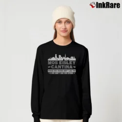 Women’s Mos Eisley Cantina Star Wars Retro Long-Sleeve Top in black | Sleek, Versatile, All-Season