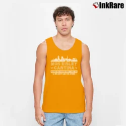 Men’s Mos Eisley Cantina Star Wars Retro Tank Top in orange | Breathable, Active-Friendly Design