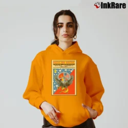 Women’s Moscow Music Festival Poster 80s Rock Motley Crue Bon Jovi Skid Row B24 Cozy Hoodie in orange | Warm, Structured, Stylish