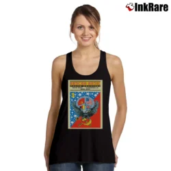 Women’s Moscow Music Festival Poster 80s Rock Motley Crue Bon Jovi Skid Row B24 Tank Top in black | Lightweight, Movement-Friendly
