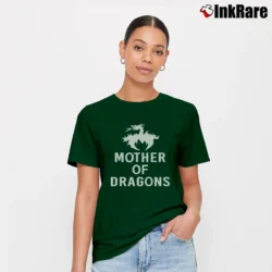 Women’s Mother Of Dragons Baby Dragon Matching Mom And Baby Signature T-Shirt in forest green | Soft, Flattering Fit