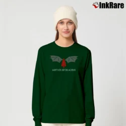 Women’s Mother Of Dragons Daenerys Targaryen Game Of Thrones Long-Sleeve Top in forest green | Sleek, Versatile, All-Season