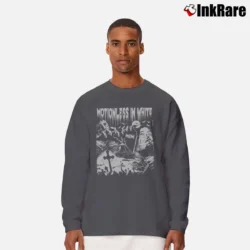 Men’s motionless in white graveyard shift metalcore band Long-Sleeve Shirt in charcoal | Sleek, Lightweight, Year-Round Wear