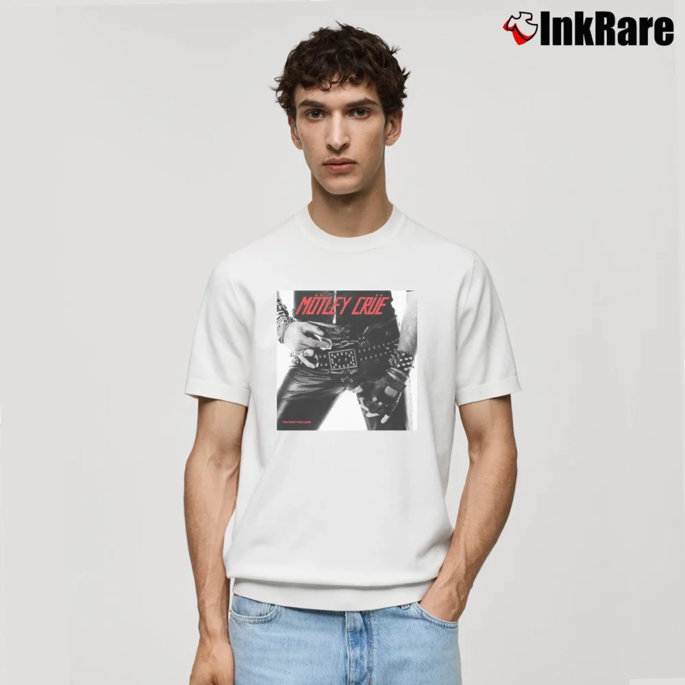 Men’s Motley Crue Too Fast For Love Music Classic T-Shirt in white | Soft, Breathable Everyday Wear