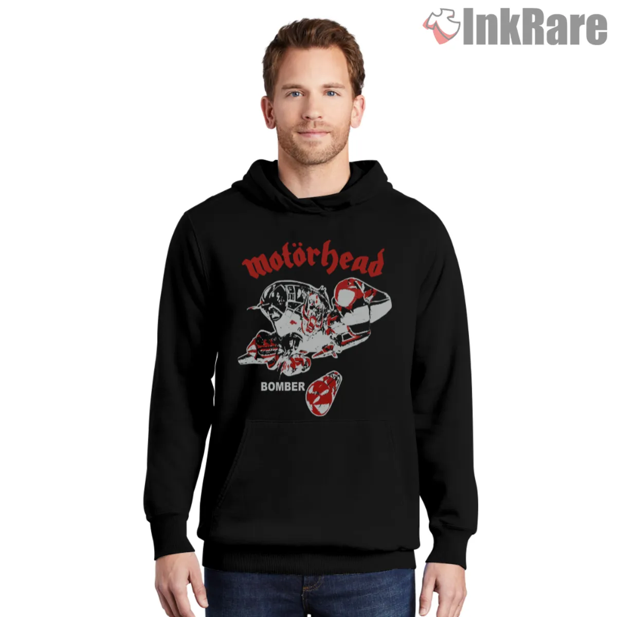 Hoodie option featuring Motorhead Bomber Manchester Apollo 1979 design