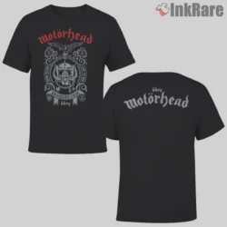 Motorhead Damage Case Vintage Double Sided Shirt with classic warpig crest front print