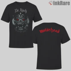 Motorhead Doctor Rock Double Sided Shirt with red eye crest and rear band mark