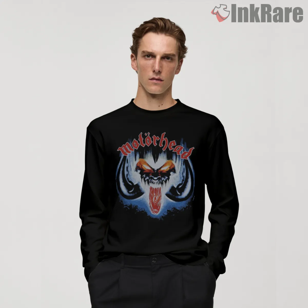 Long sleeve black with front mascot and vivid title